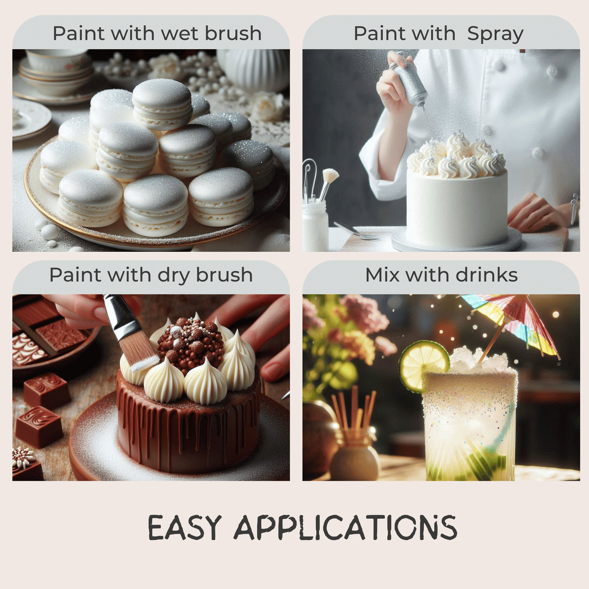 Confect Crystal White | Edible Luster Dust