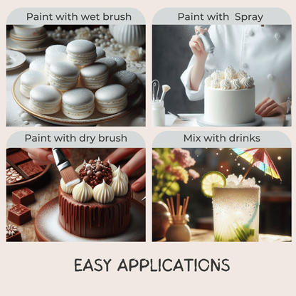 Confect Crystal White | Edible Luster Dust