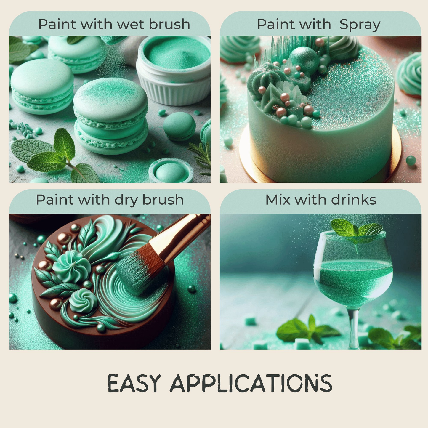 Confect Frost Green | Edible Luster Dust