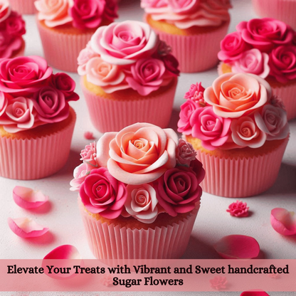 Confect Ombre- 1 | Edible Sugar Roses Topper