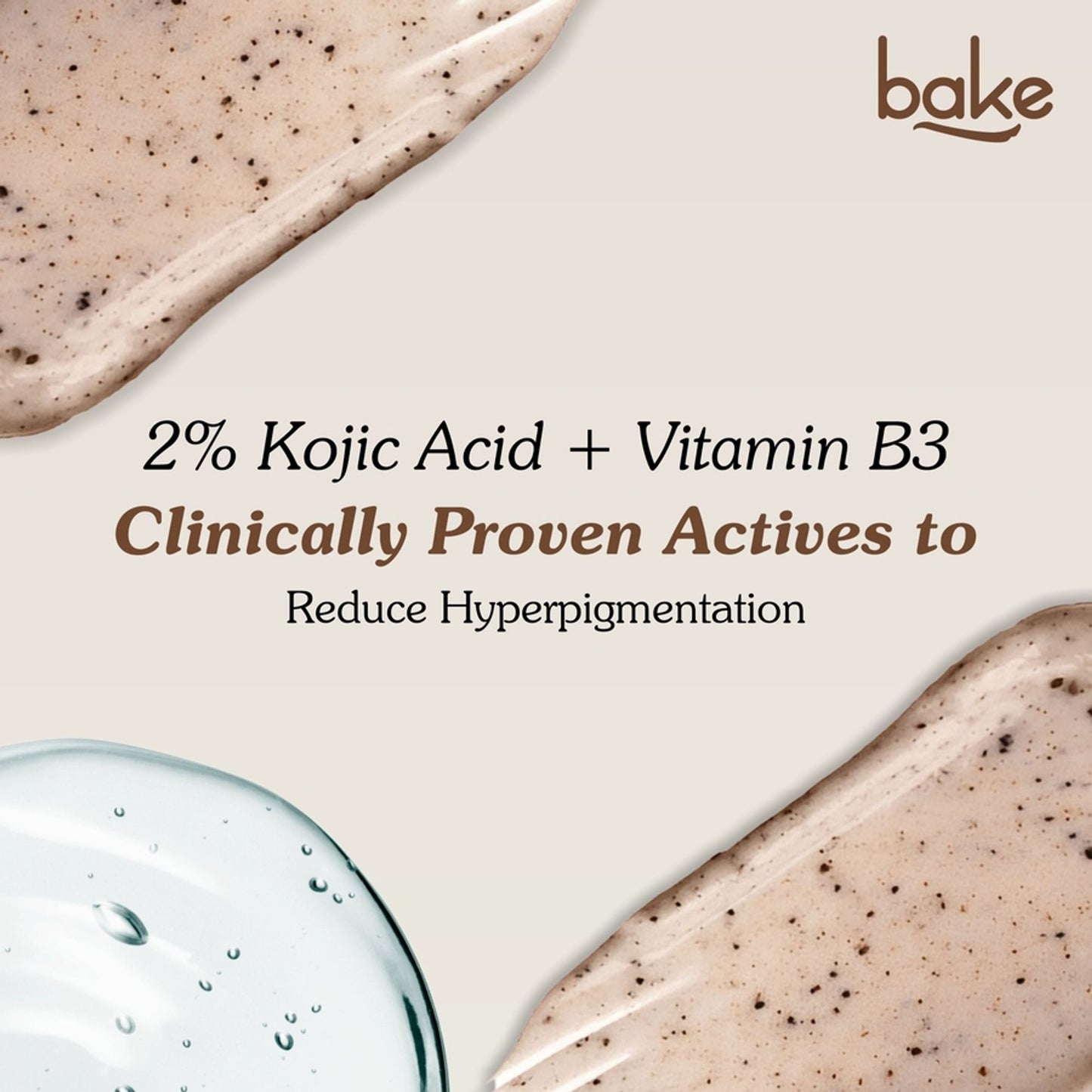 BAKE 2% Kojic Acid Cocoa Smoothie Body Scrub For Dark Spots, Pigmentation & Tan Removal