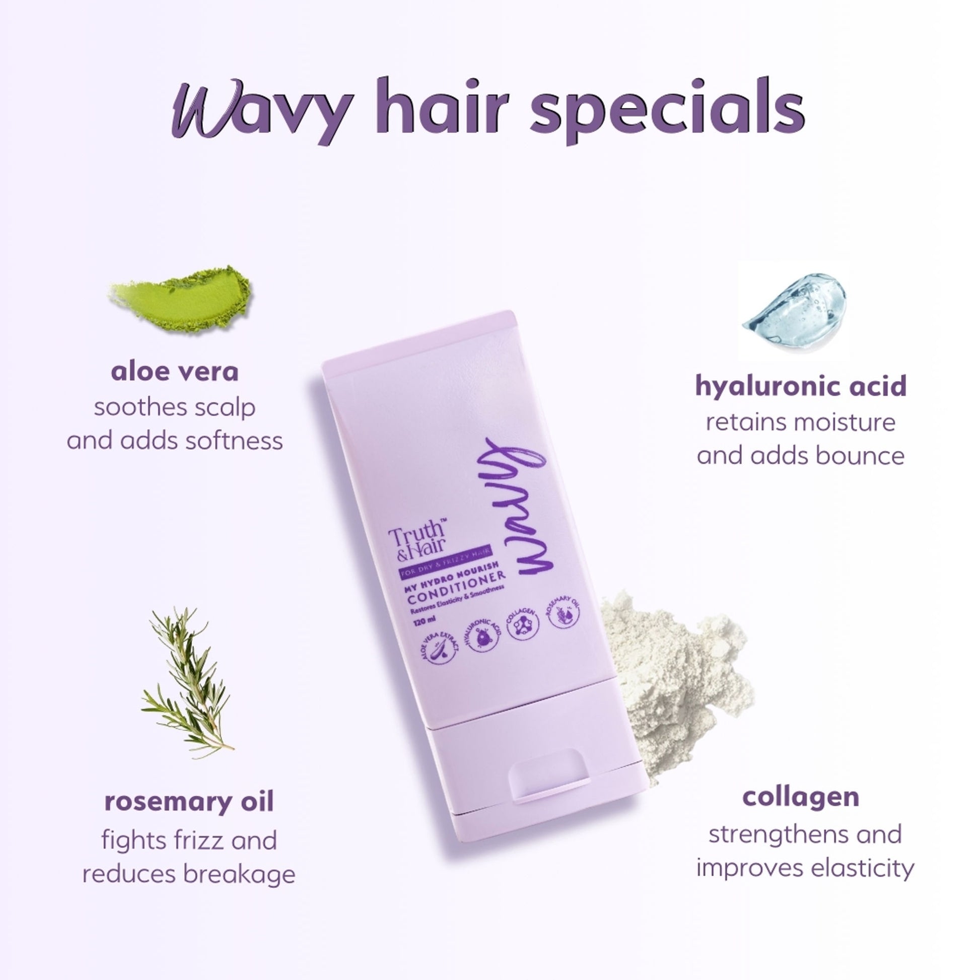 Truth & Hair Wavy Hair Hydro Nourish Conditioner