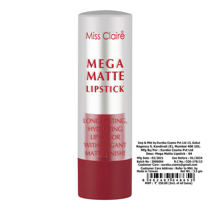 Miss Claire Mega Matte Lipstick - 4