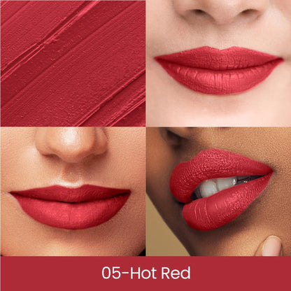 Swiss Beauty Matte Long Lasting Stay Maxx Lip Crayon Lipstick Matte Finish - Hot Red