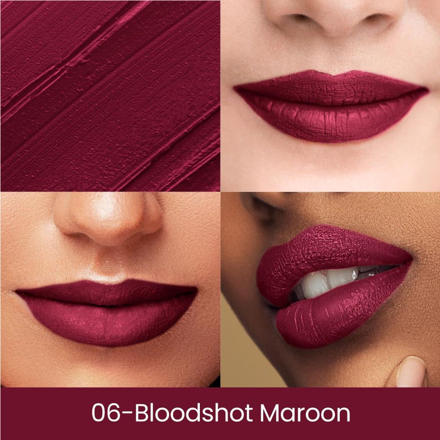 Swiss Beauty Matte Long Lasting Stay Maxx Lip Crayon Lipstick Matte Finish - Bloodshot Maroon
