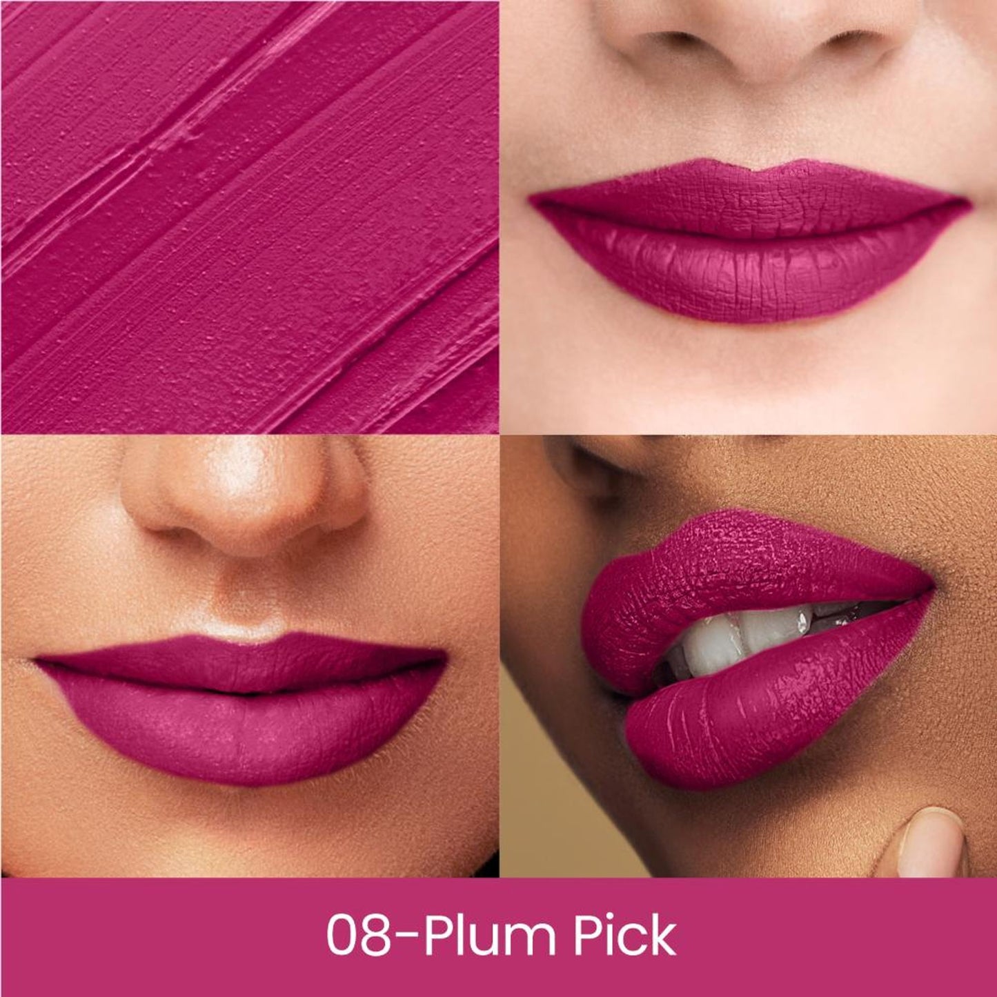 Swiss Beauty Matte Long Lasting Stay Maxx Lip Crayon Lipstick Matte Finish - Plum Pick