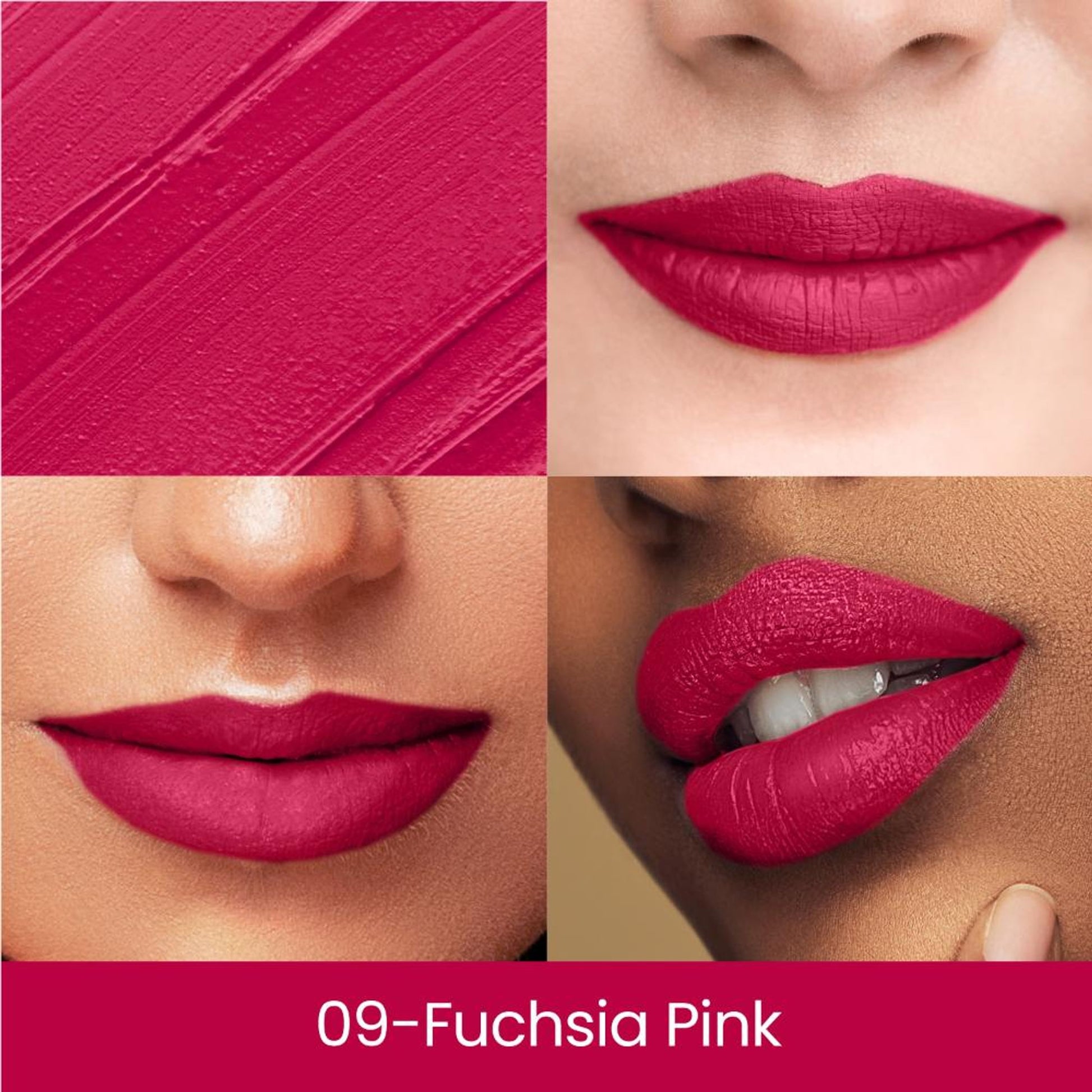 Swiss Beauty Matte Long Lasting Stay Maxx Lip Crayon Lipstick Matte Finish - Fuchsia Pink