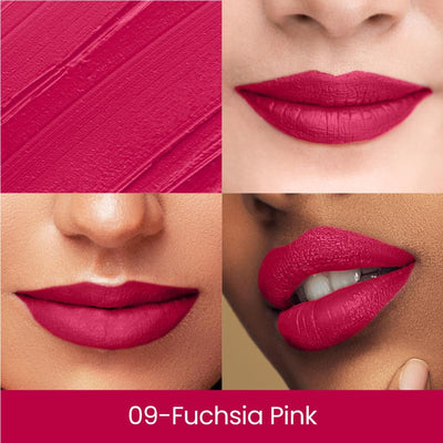 Swiss Beauty Matte Long Lasting Stay Maxx Lip Crayon Lipstick Matte Finish - Fuchsia Pink
