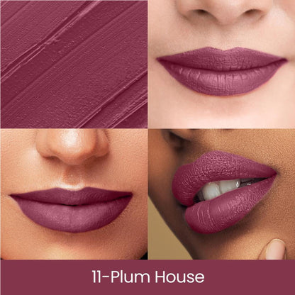Swiss Beauty Matte Long Lasting Stay Maxx Lip Crayon Lipstick Matte Finish - Plum House
