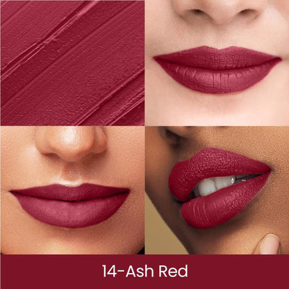 Swiss Beauty Matte Long Lasting Stay Maxx Lip Crayon Lipstick Matte Finish - Ash Red