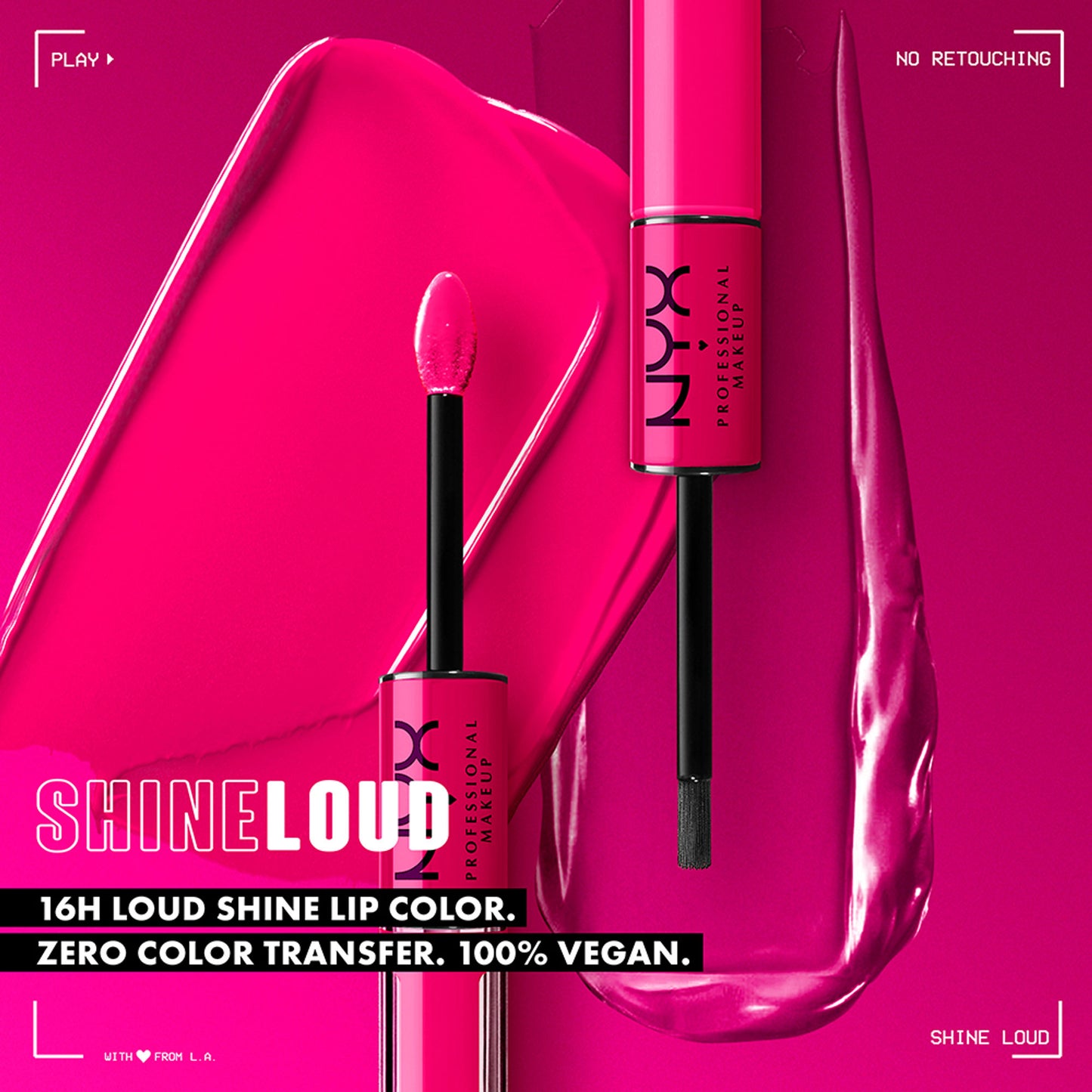 NYX Professional Makeup Shine Loud High Shine Lip Color and Gloss - Goal Getter - Magic Maker