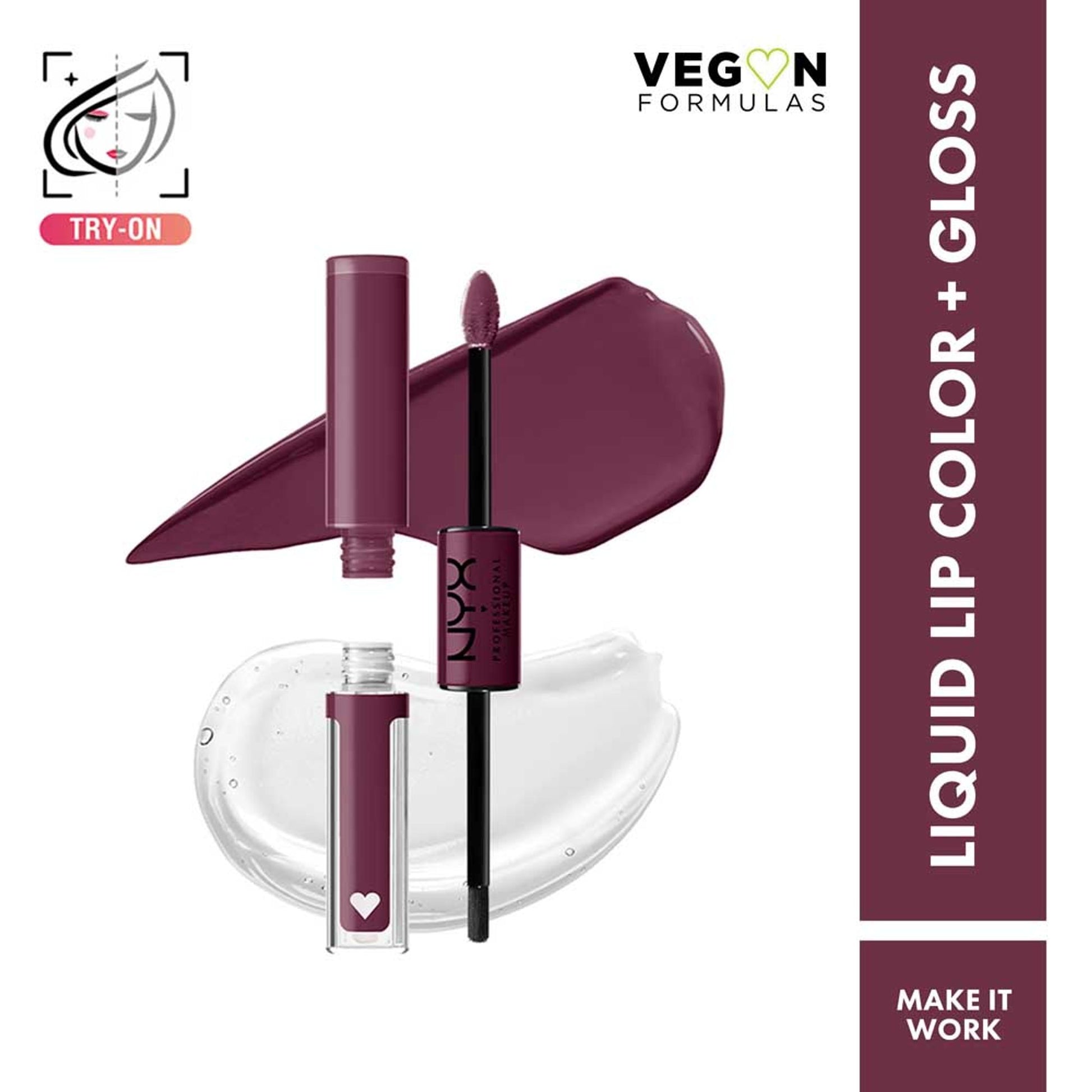 NYX Professional Makeup Shine Loud High Shine Lip Color and Gloss - Goal Getter - Make It Work