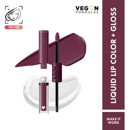 NYX Professional Makeup Shine Loud High Shine Lip Color and Gloss - Goal Getter - Make It Work