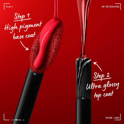 NYX Professional Makeup Shine Loud High Shine Lip Color and Gloss - Rebel In Red