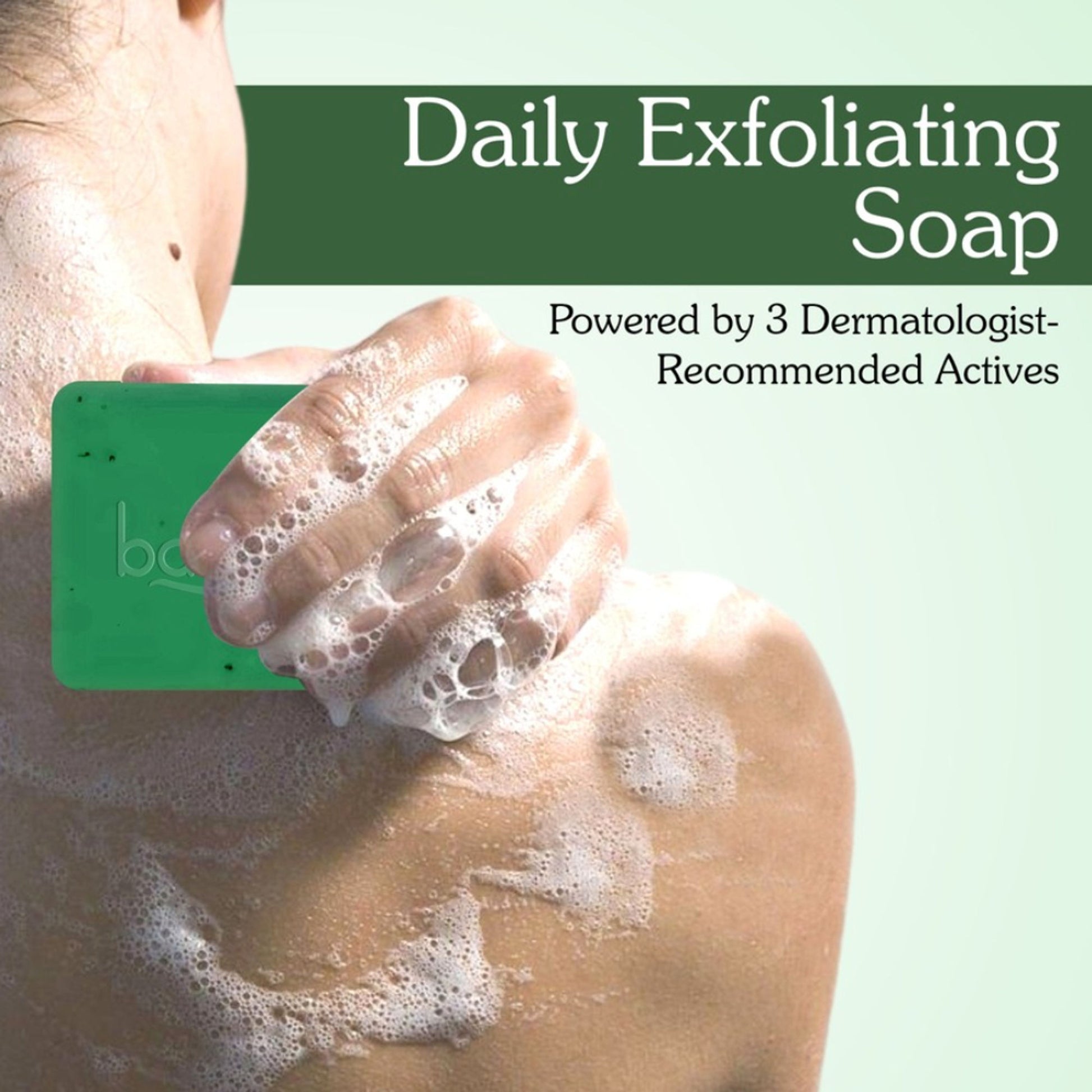 BAKE 10% AHA + 1% BHA Soap For Clogged Pores, Exfoliation & Strawberry Skin - Pack of 2