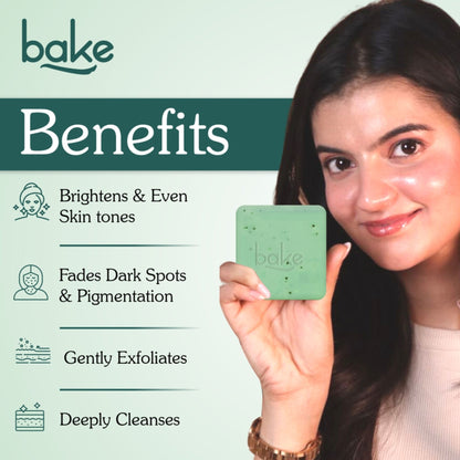 BAKE 8% Glycolic Acid Soap For Pigmentation, Exfoliation & Tan Removal -Pack of 2