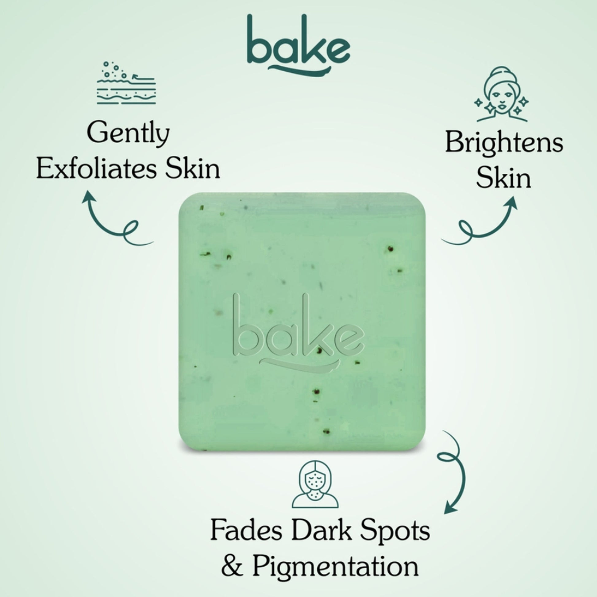 BAKE 8% Glycolic Acid Soap For Pigmentation, Exfoliation & Tan Removal -Pack of 2