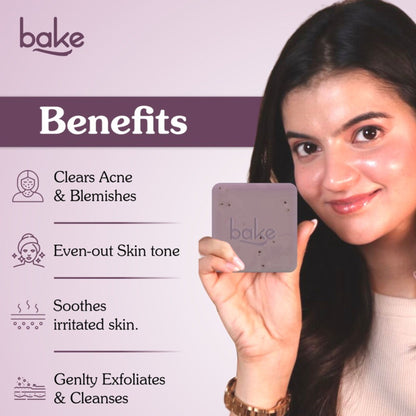 BAKE 10% Niacinamide + Azelaic Acid Soap for Body & Back Acne, Bright & Spot-Free Skin -Pack of 2