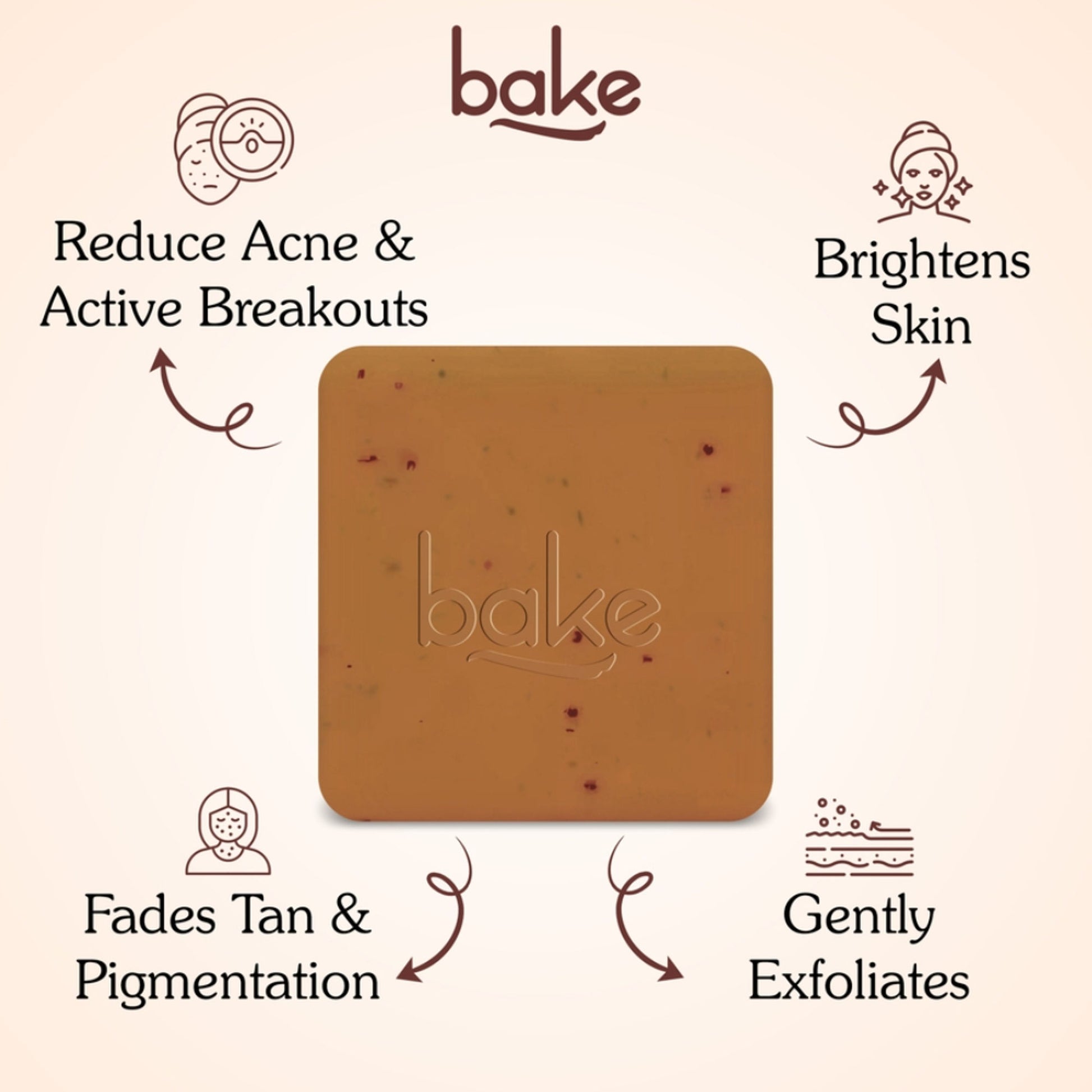 BAKE De-Tan Soap For Ultra Pigmentation Soap, Dark Spots & Tan Removal-Pack of 2