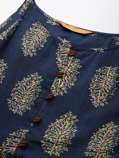Indyancart IE Women Ethnic Motifs Printed A-Line Kurta