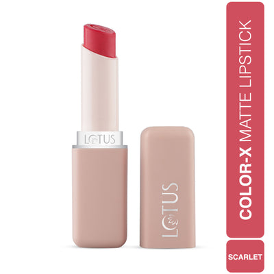 Lotus Make Up Color X Matte Lipstick - Scarlet