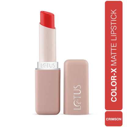 Lotus Make Up Color X Matte Lipstick - Crimson