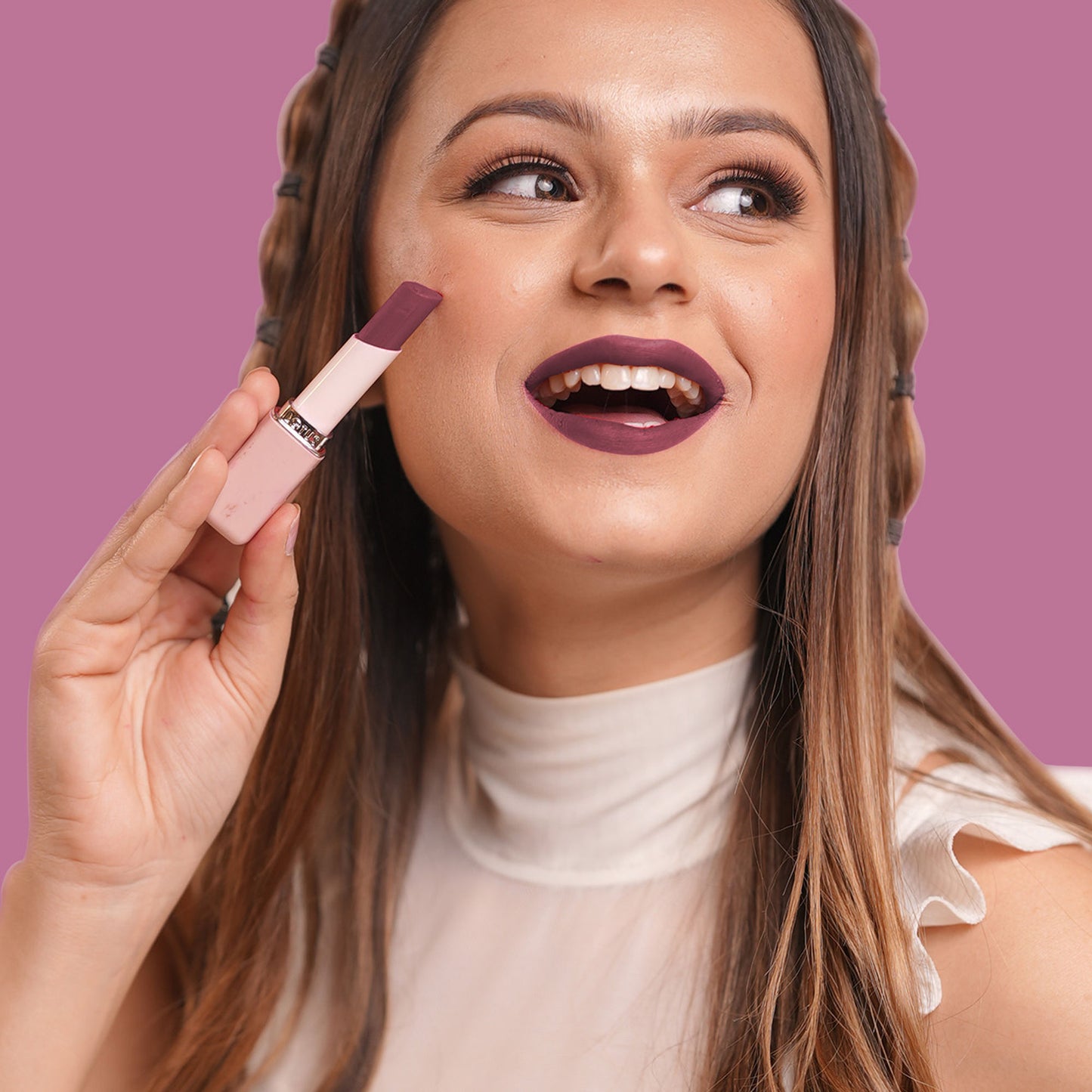 Lotus Make Up Color X Matte Lipstick - Majestic Plum