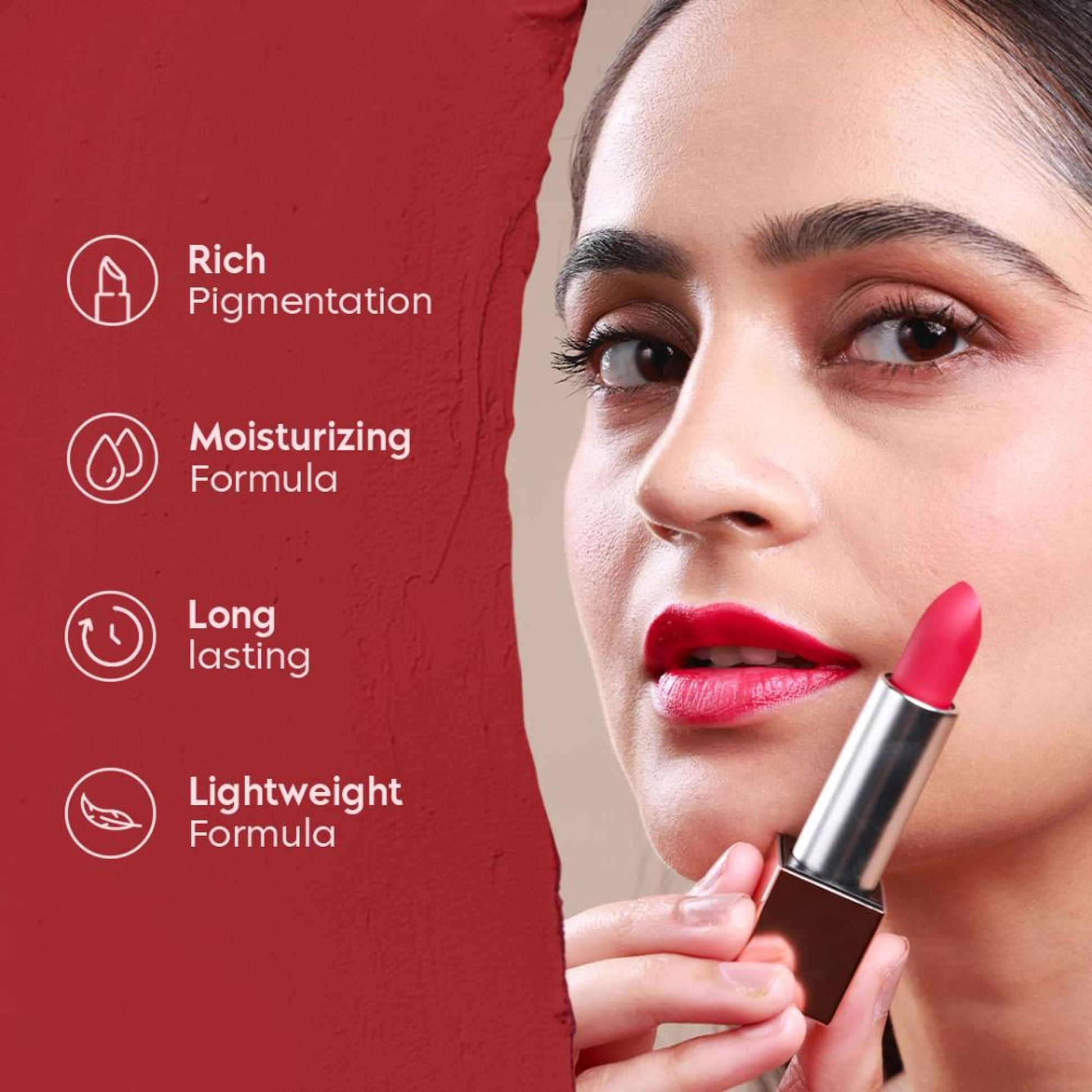 GLEVA Super Stay Cream Lipstick - Naughty-05