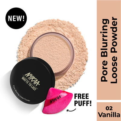 Nykaa Matte to Last Oil Control Loose Setting Powder - Bake, Blur & Set! - Vanilla 01