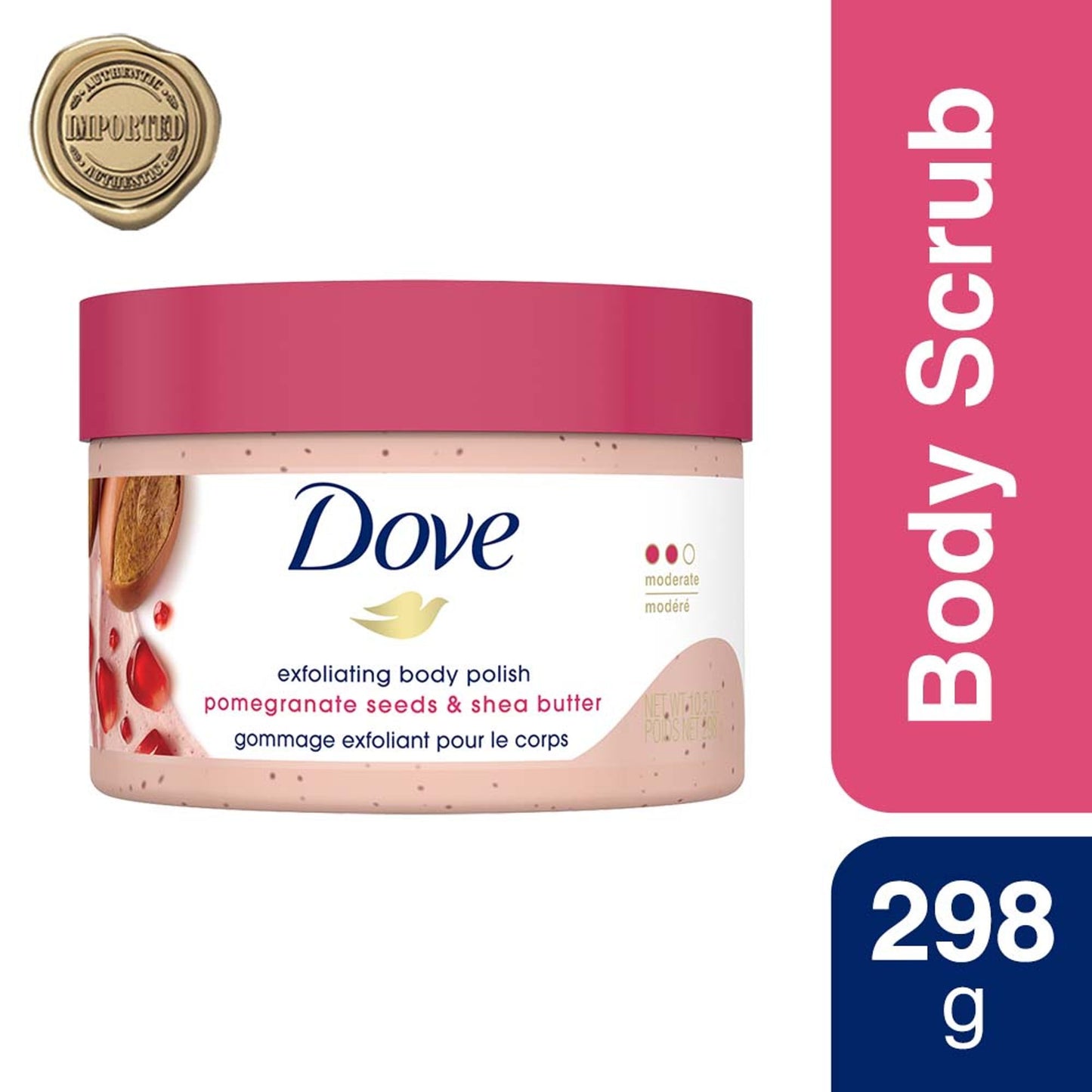 Dove Exfoliating Body Polish - Pomegranate Seeds And Shea Butter
