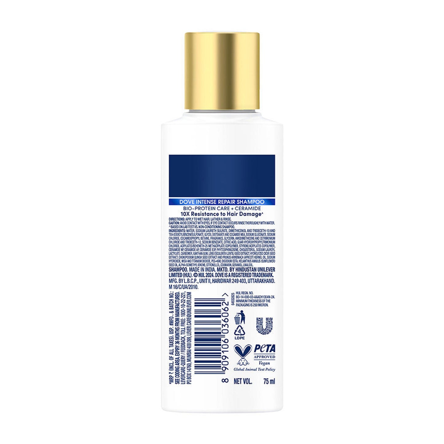 Dove Intense Repair Shampoo For Dry & Damaged Hair