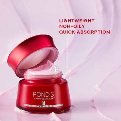 Ponds Youthful Miracle Hexyl Retinol Complex, Renew & Repair Day Cream, SPF 15 PA++