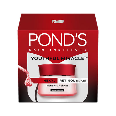 Ponds Youthful Miracle Anti Aging Night Cream With Retinol C Niacinamide
