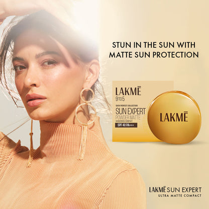 Lakme Sun Expert SPF 40 PA+++ Ultra Matte Compact With Power of Vitamin E and Iron Oxides