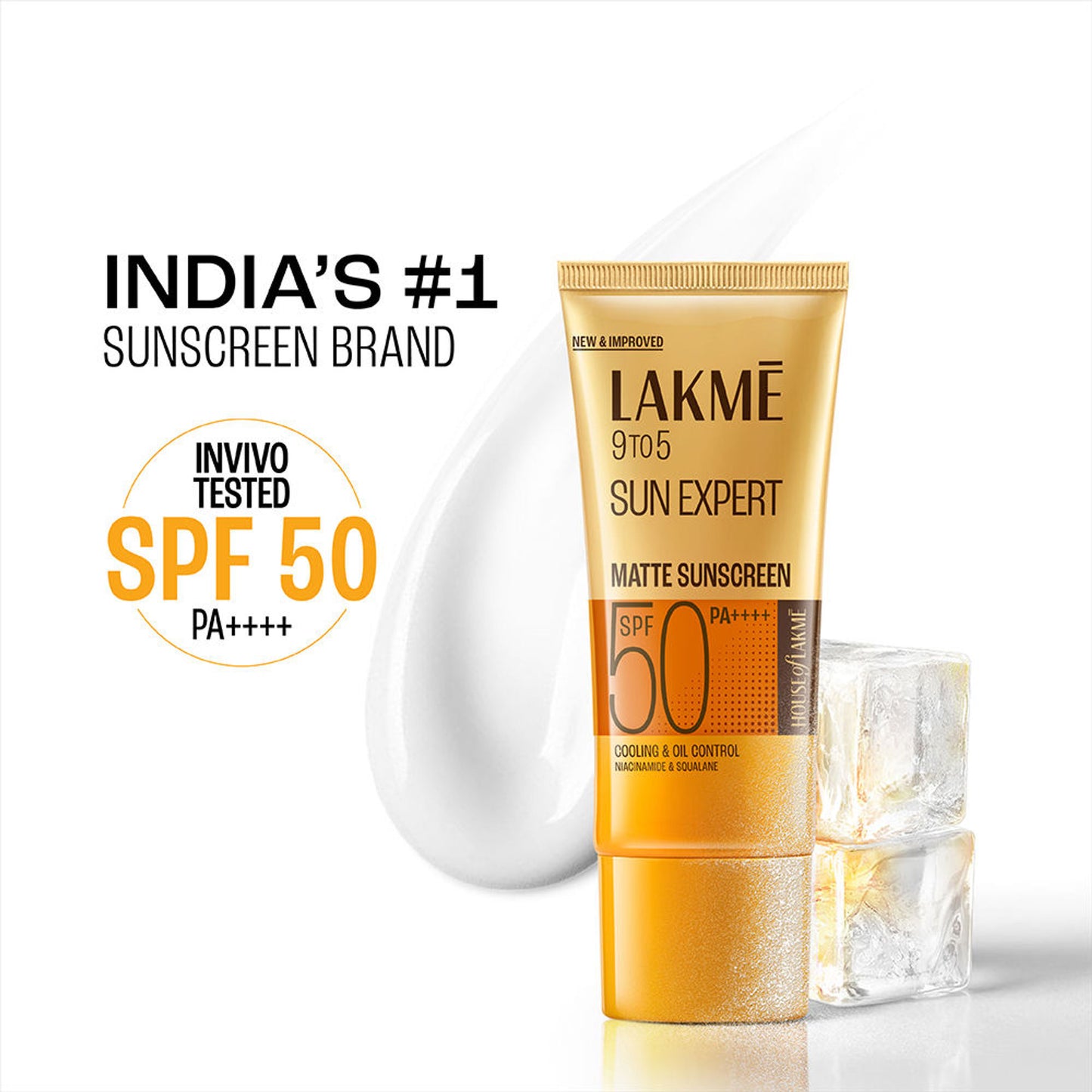 Lakme Matte Sunscreen SPF 50 PA+++, Niacinamide,UVA/B Protection,For Normal To Oily Skin
