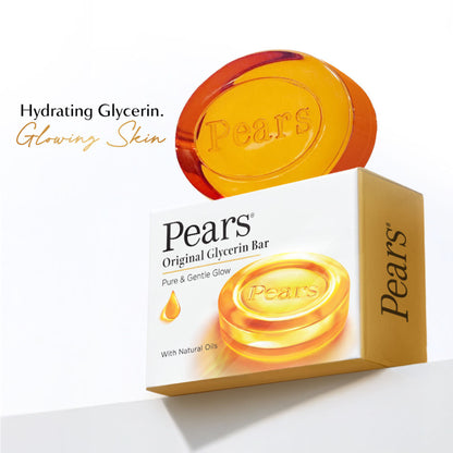 Pears Pure & Gentle Soap Bar Paraben-Free Body Soaps for Soft Skin - Pack of 8