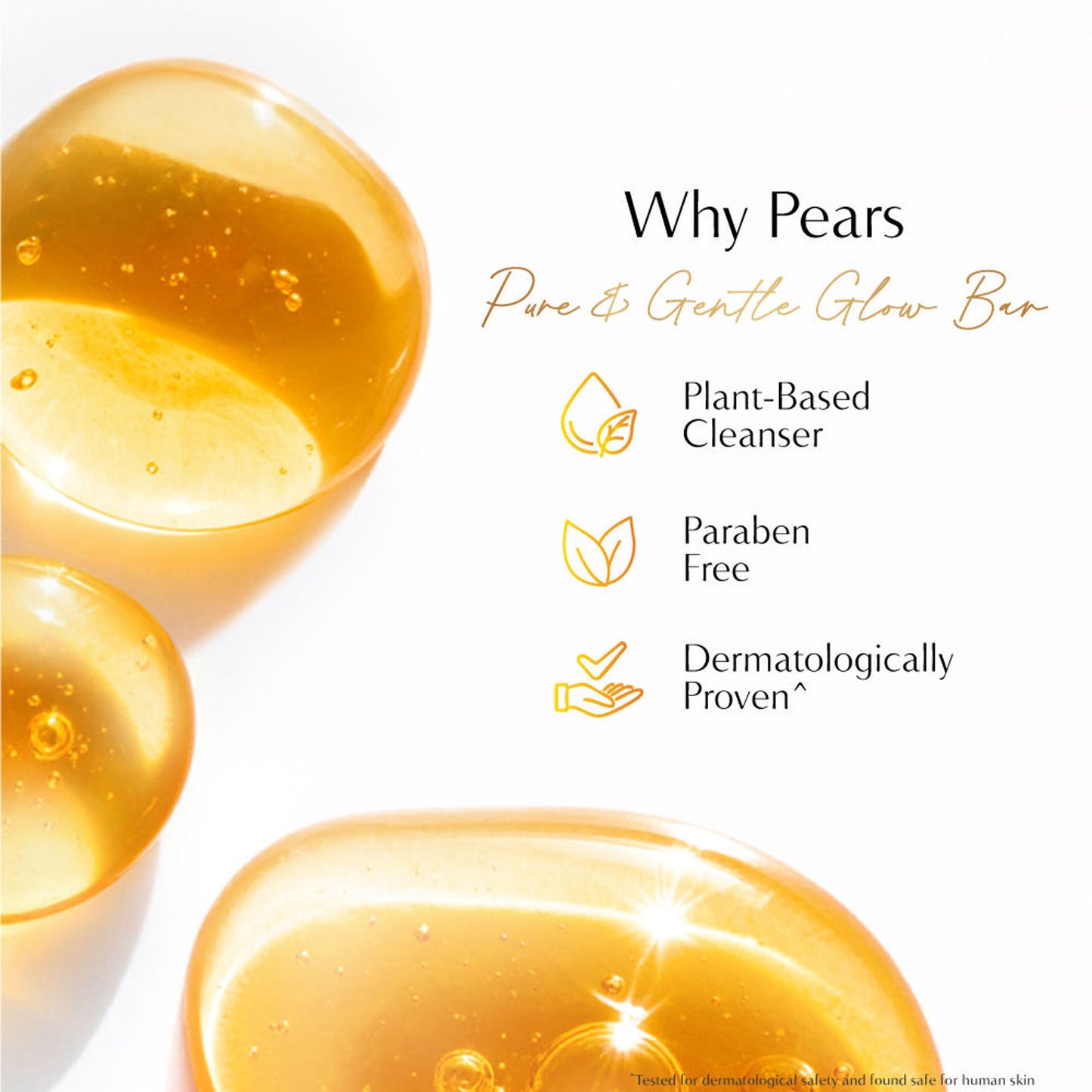 Pears Pure & Gentle Soap Bar Paraben-Free Body Soaps for Soft Skin - Pack of 8