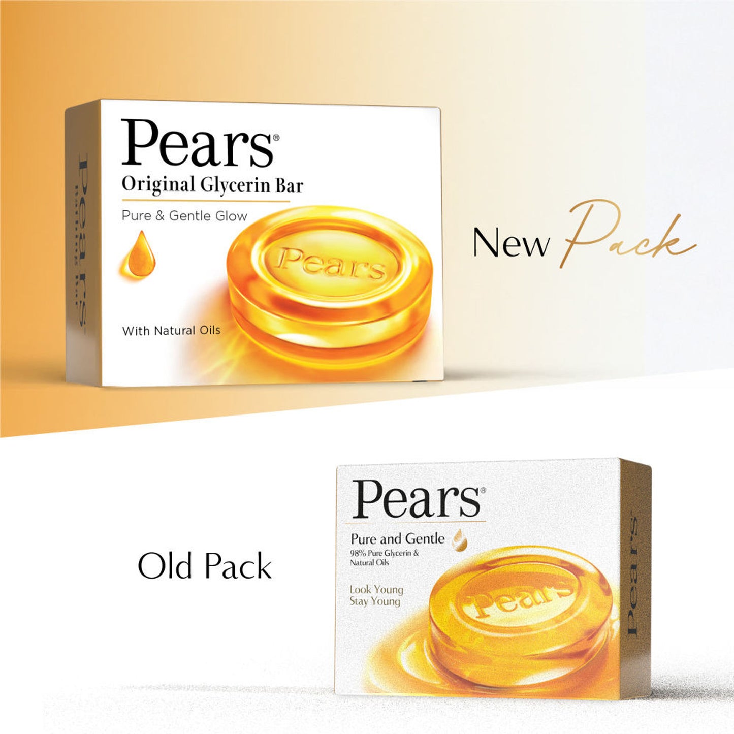 Pears Pure & Gentle Soap Bar Paraben-Free Body Soaps for Soft Skin - Pack of 8