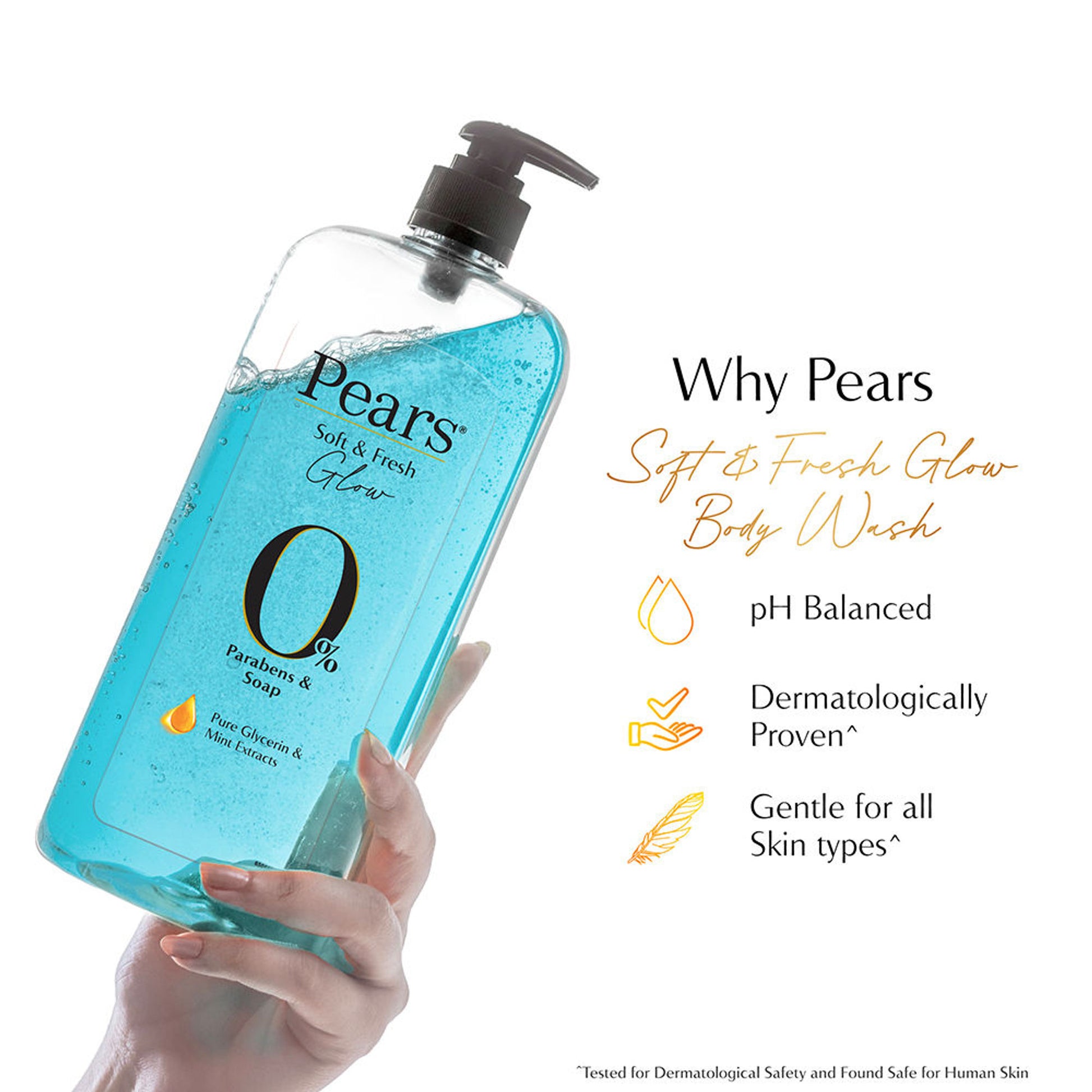 Pears Pure & Gentle Body Wash with Mint Extract