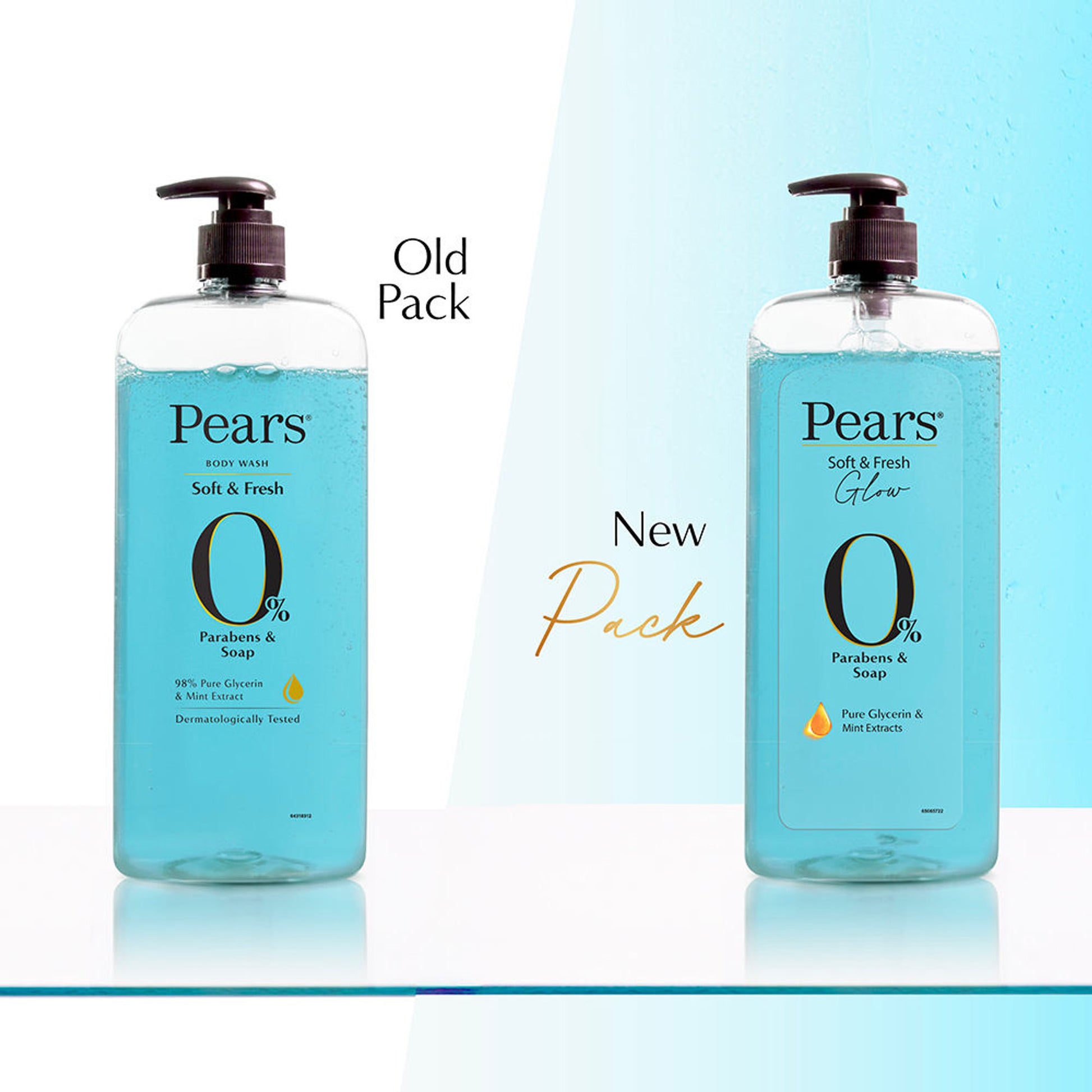 Pears Pure & Gentle Body Wash with Mint Extract