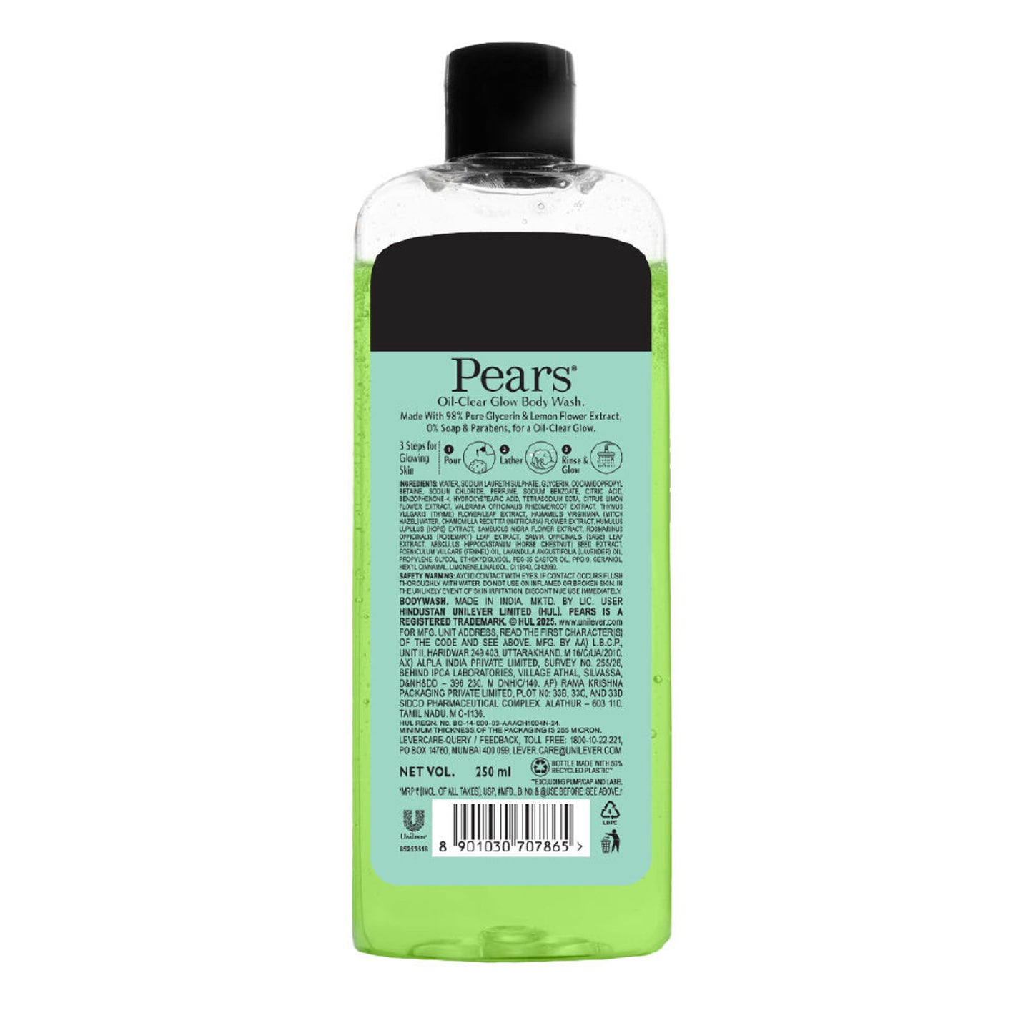 Pears Pure & Gentle Body Wash with Lemon Flower Extract