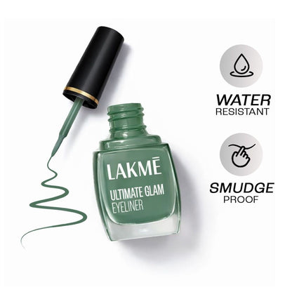 Lakme Ultimate Glam Eye Liner, Semi Matte - Green