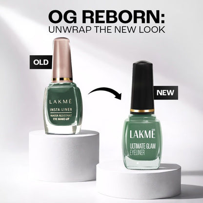 Lakme Ultimate Glam Eye Liner, Semi Matte - Green