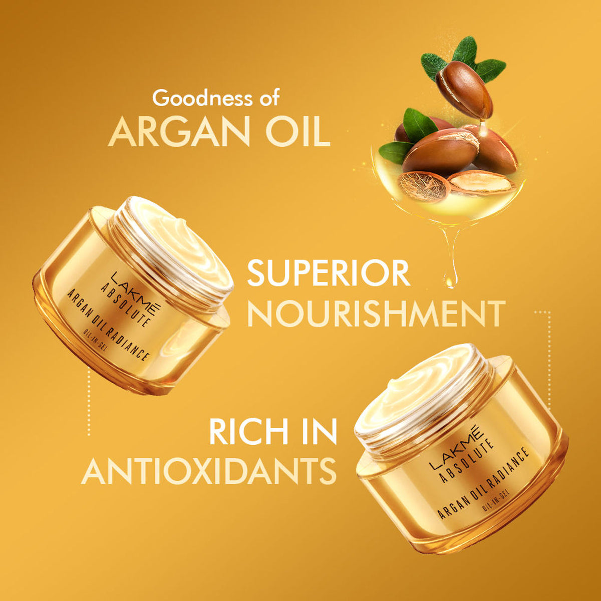 Lakme Absolute Argan Oil Radiance Oil-In-Gel Face Cream