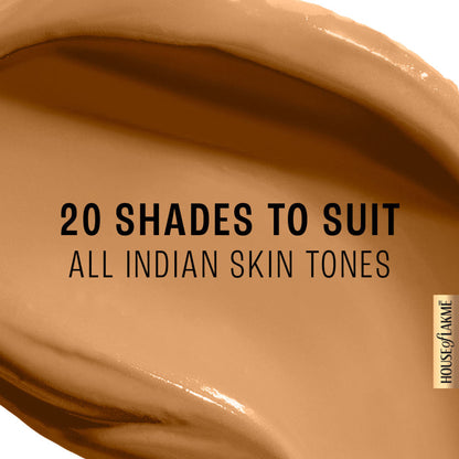 Lakme 9 To 5 Powerplay Priming Foundation, Built In Primer, Long-Lasting, SPF 20 - W320 Warm Caramel