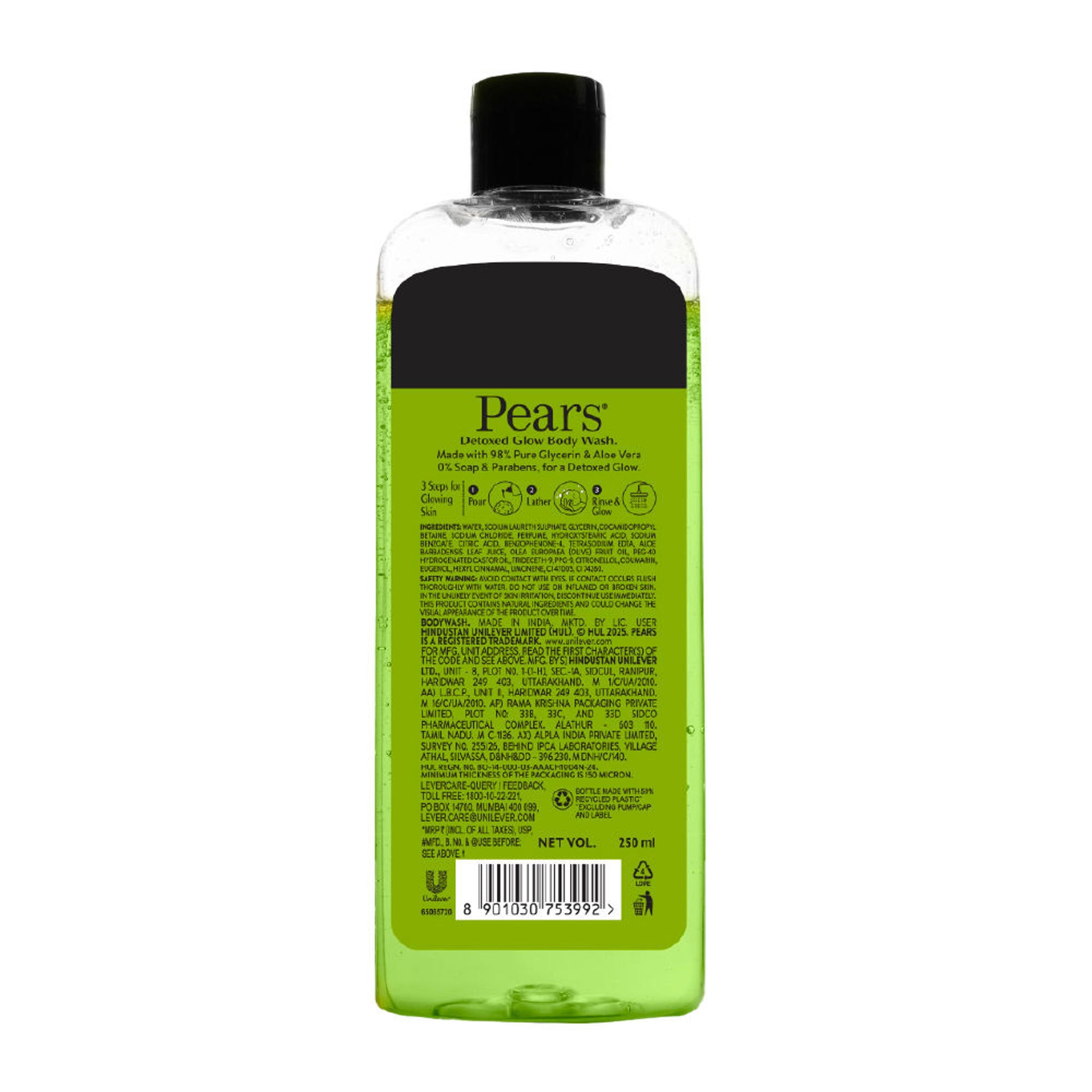 Pears Naturale Detoxifying Aloevera Bodywash