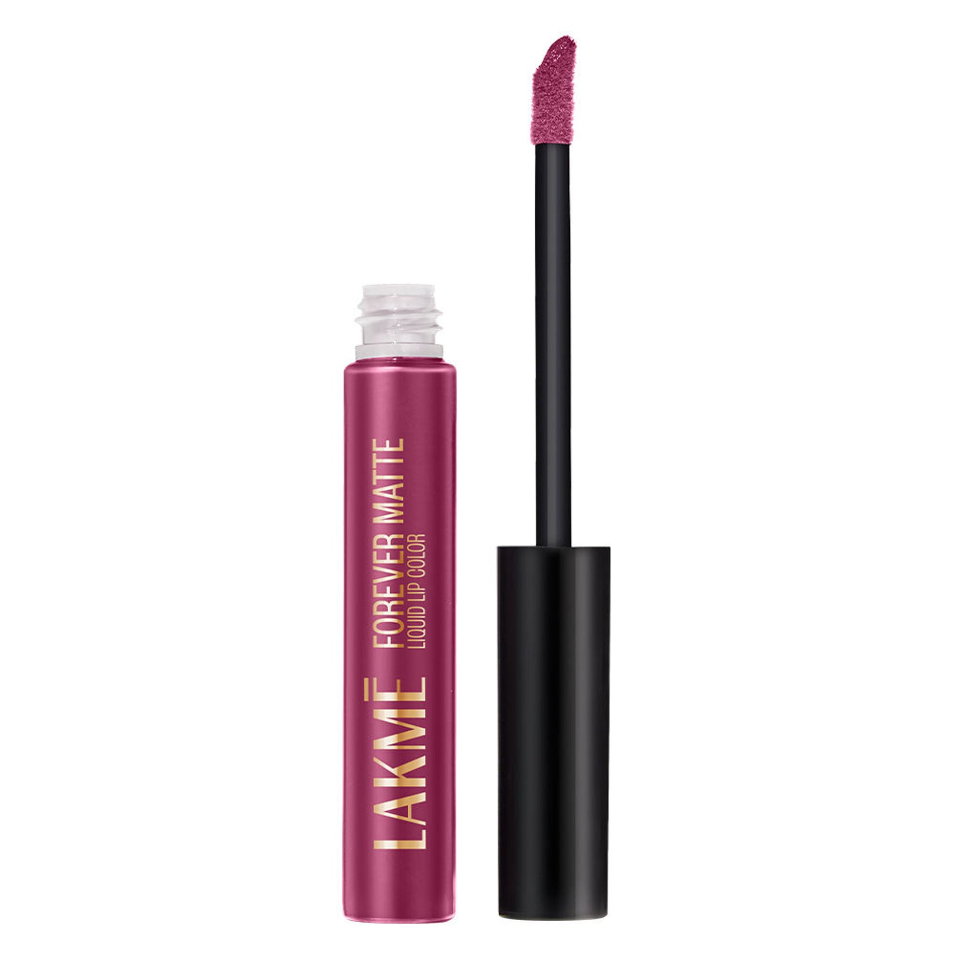 Lakme Forever Matte Liquid Lip Color, 16Hr Lipstick, Lightweight & Transferproof - Fuschia Chic