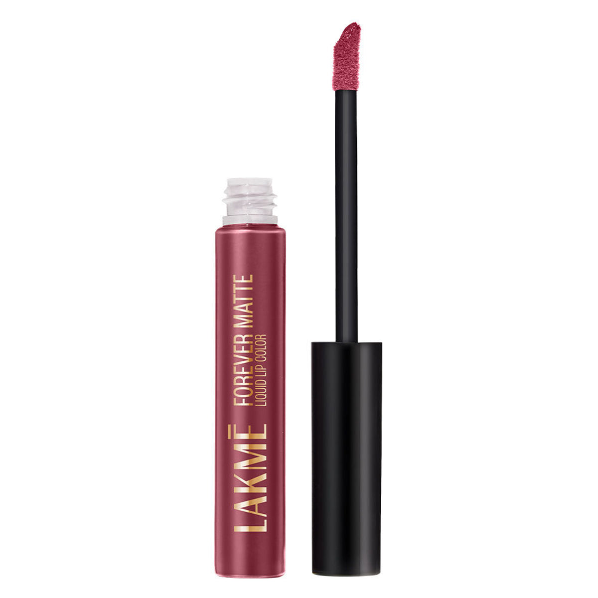 Lakme Forever Matte Liquid Lip Color, 16Hr Lipstick, Lightweight & Transferproof - Nude Pink