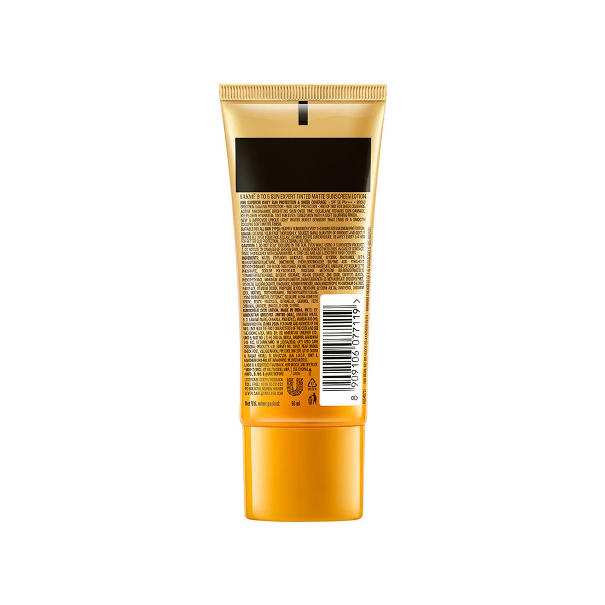 Lakme Sun Expert Tinted Sunscreen SPF 50 PA +++, Broad Spectrum UVA/B protection