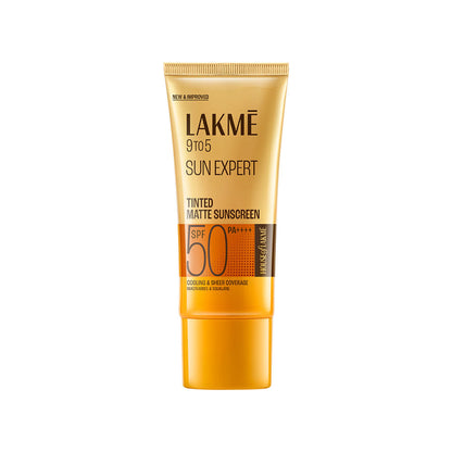 Lakme Sun Expert Tinted Sunscreen SPF 50 PA +++, Broad Spectrum UVA/B protection